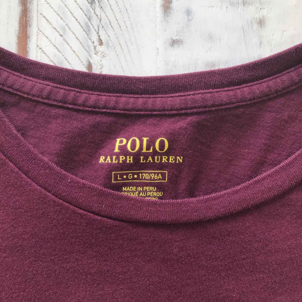 Burgundy POLO tee - Picture 6 of 6